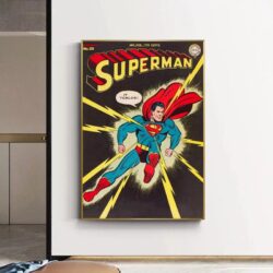 vintage super hero poster