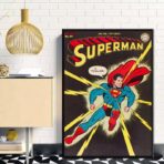vintage super hero poster