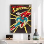vintage super hero poster