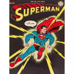 vintage super hero poster