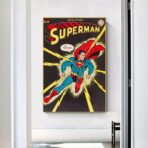 vintage super hero poster