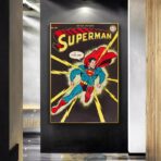vintage super hero poster