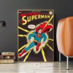 vintage super hero poster