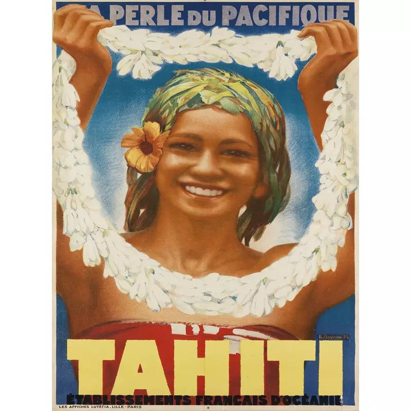 poster tahiti vintage poster tahiti vintage