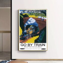 vintage train poster 1