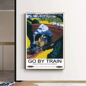vintage train poster 1