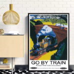 vintage train poster 1