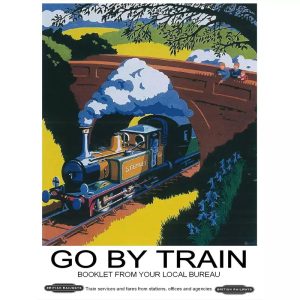 vintage train poster 1