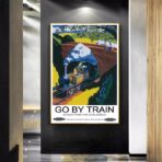 vintage train poster 1