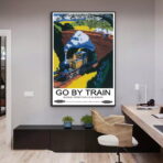 vintage train poster 1