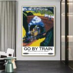 vintage train poster 1