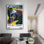 vintage train poster 1