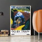 vintage train poster 1