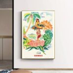 vintage tropical poster