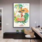vintage tropical poster