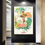 vintage tropical poster