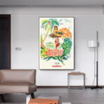 vintage tropical poster