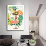 vintage tropical poster