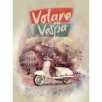 vintage vespa poster