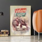 vintage vespa poster