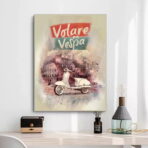 vintage vespa poster
