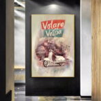 vintage vespa poster
