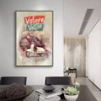 vintage vespa poster