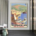 poster villefranche sur mer