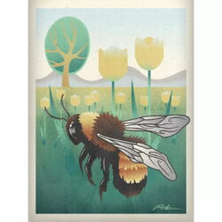 vintage bee poster