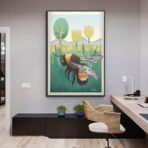 vintage bee poster