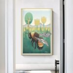 vintage bee poster