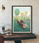 vintage bee poster