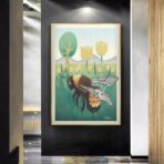 vintage bee poster