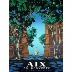 vintage poster aix en provence