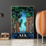 vintage poster aix en provence
