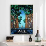 vintage poster aix en provence