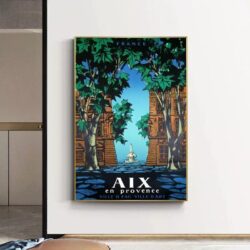 vintage poster aix en provence