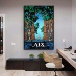 vintage poster aix en provence