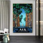 vintage poster aix en provence