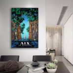 vintage poster aix en provence
