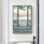 vintage poster aix les bains