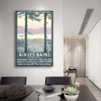 vintage poster aix les bains