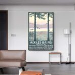 vintage poster aix les bains