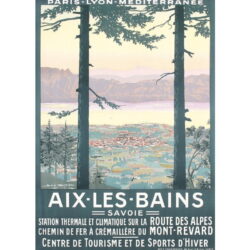 vintage poster aix les bains