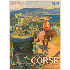 vintage poster ajaccio