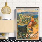 vintage poster ajaccio