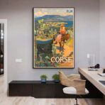 vintage poster ajaccio