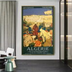 vintage algeria poster