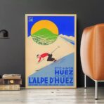 vintage alpe dhuez poster