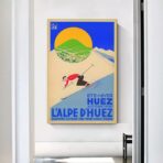 vintage alpe dhuez poster